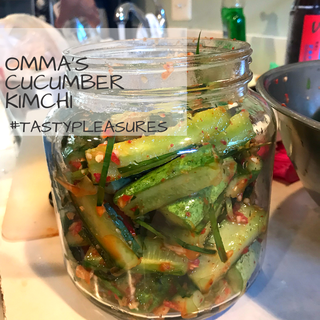 Tasty Pleasures: Omma’s cucumber kimchi